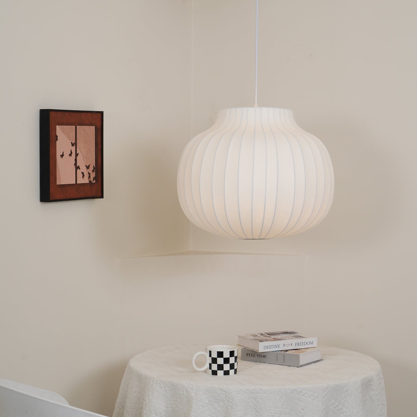 Serica Trio Silk Collection Houselight Pendant Lamp