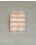 Serra Tiered Alabaster Sconce