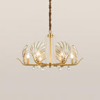 Shell Crystal Crown Chandelier