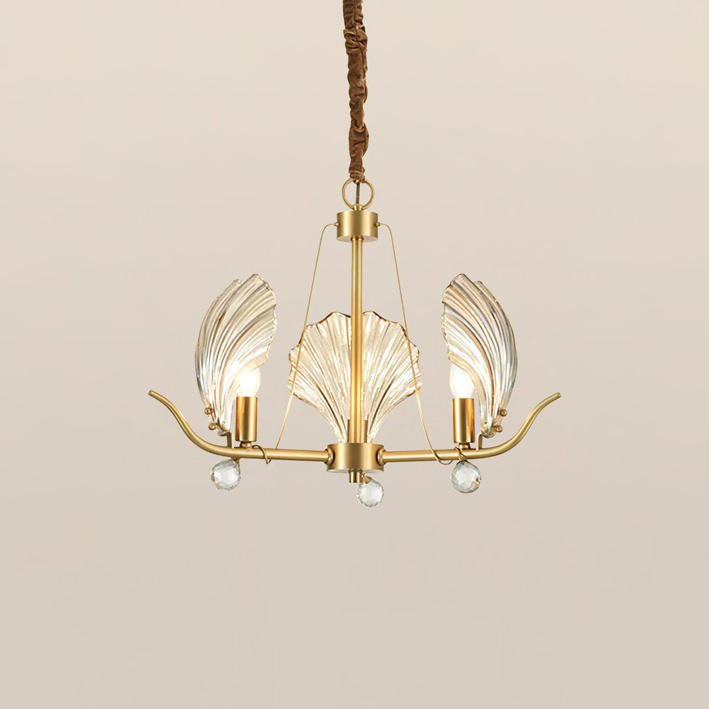 Shell Crystal Crown Chandelier