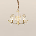 Shell Crystal Crown Chandelier