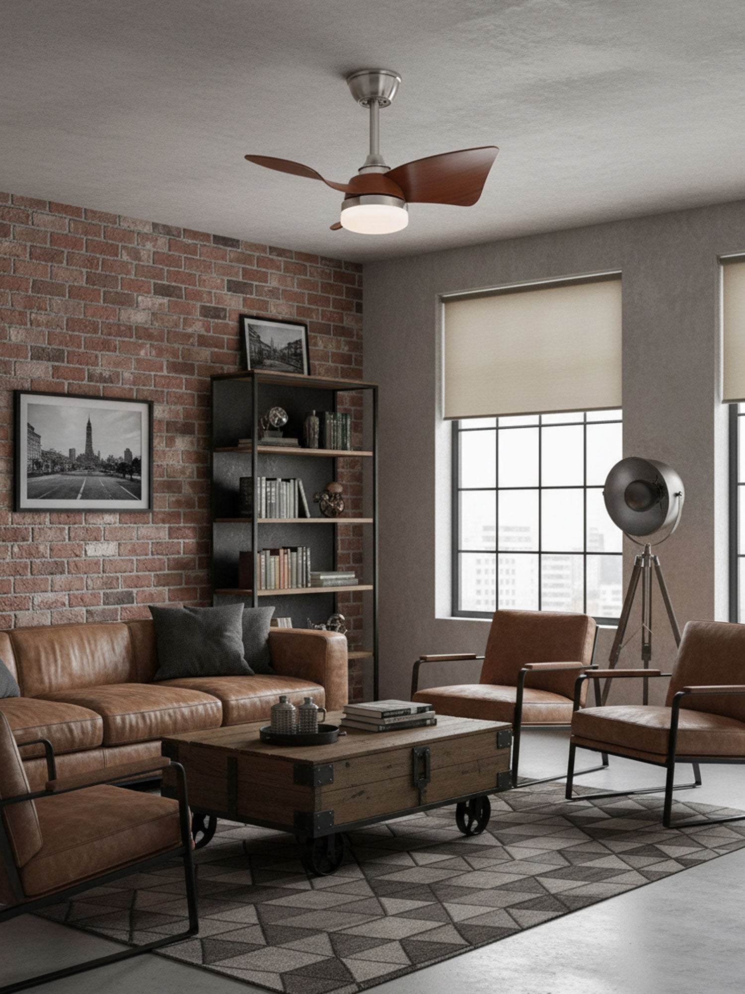 Silven Curve Ceiling Fan Light