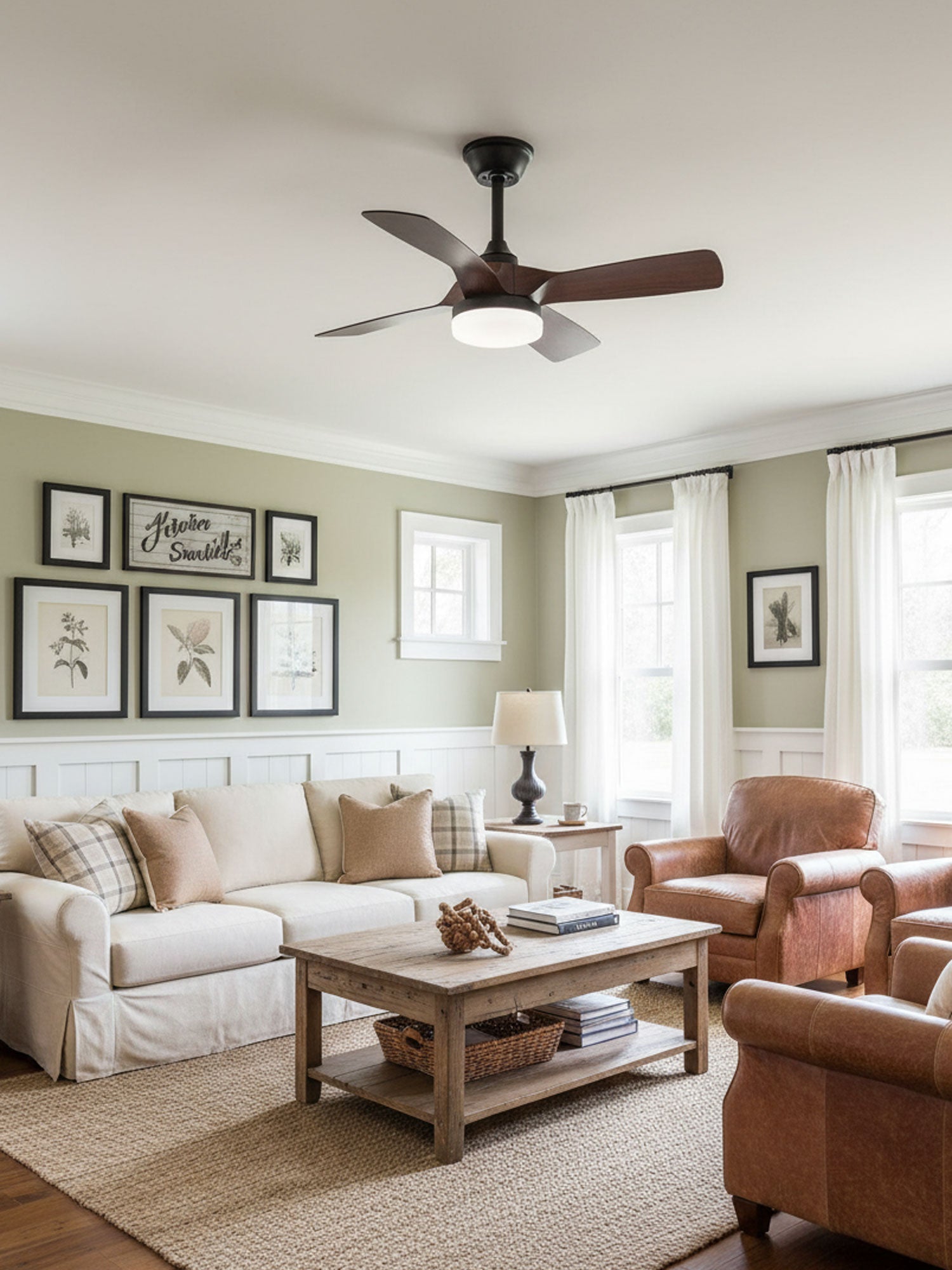 Silven Curve Ceiling Fan Light