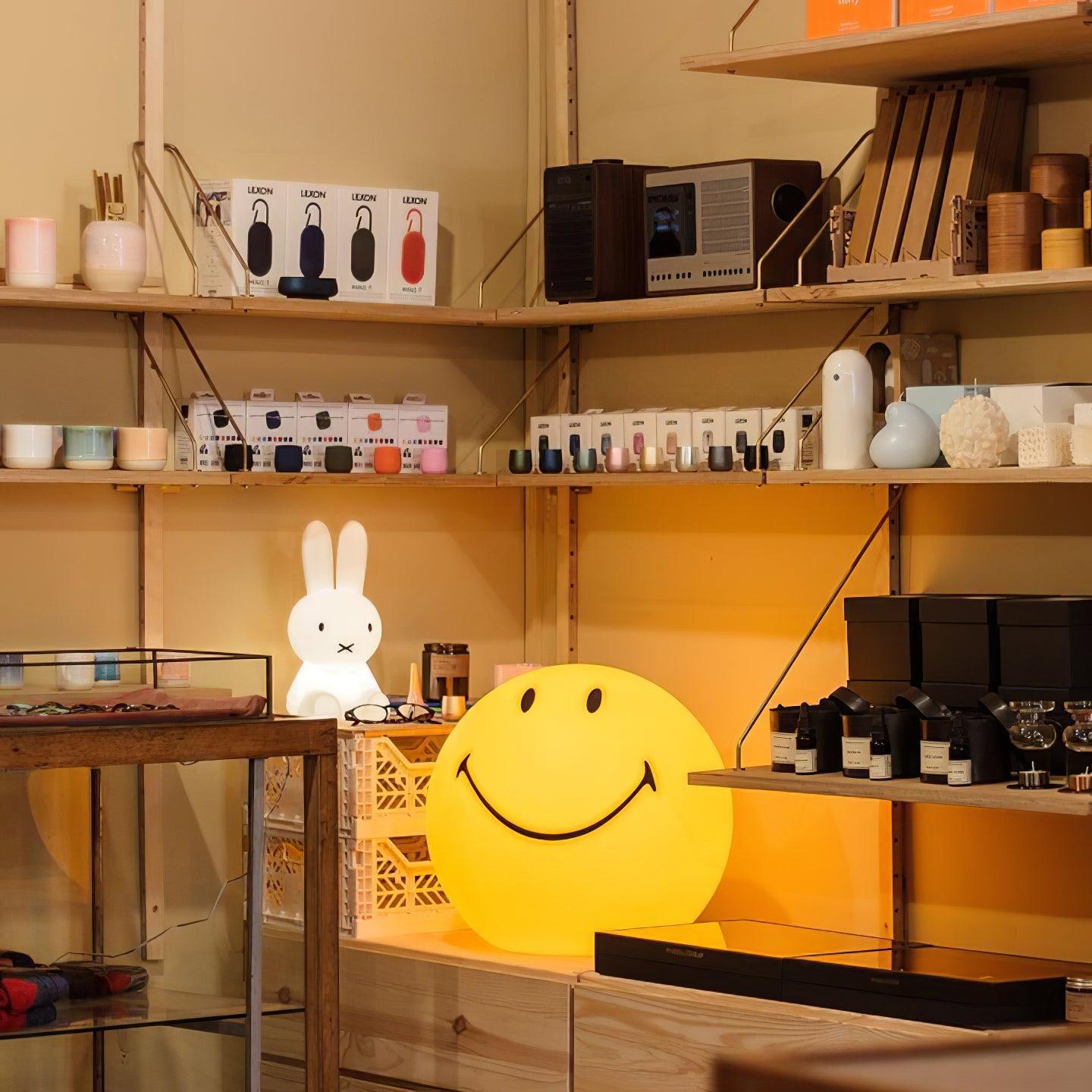 Smiling Rechargeable Built-in Battery Portable lamp Table Lamp