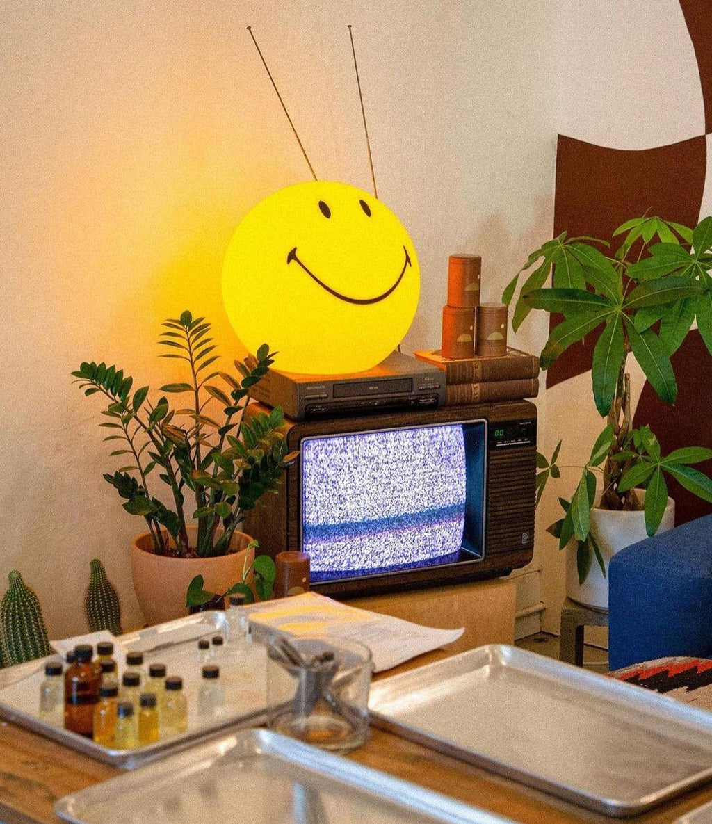 Smiling Rechargeable Built-in Battery Portable lamp Table Lamp