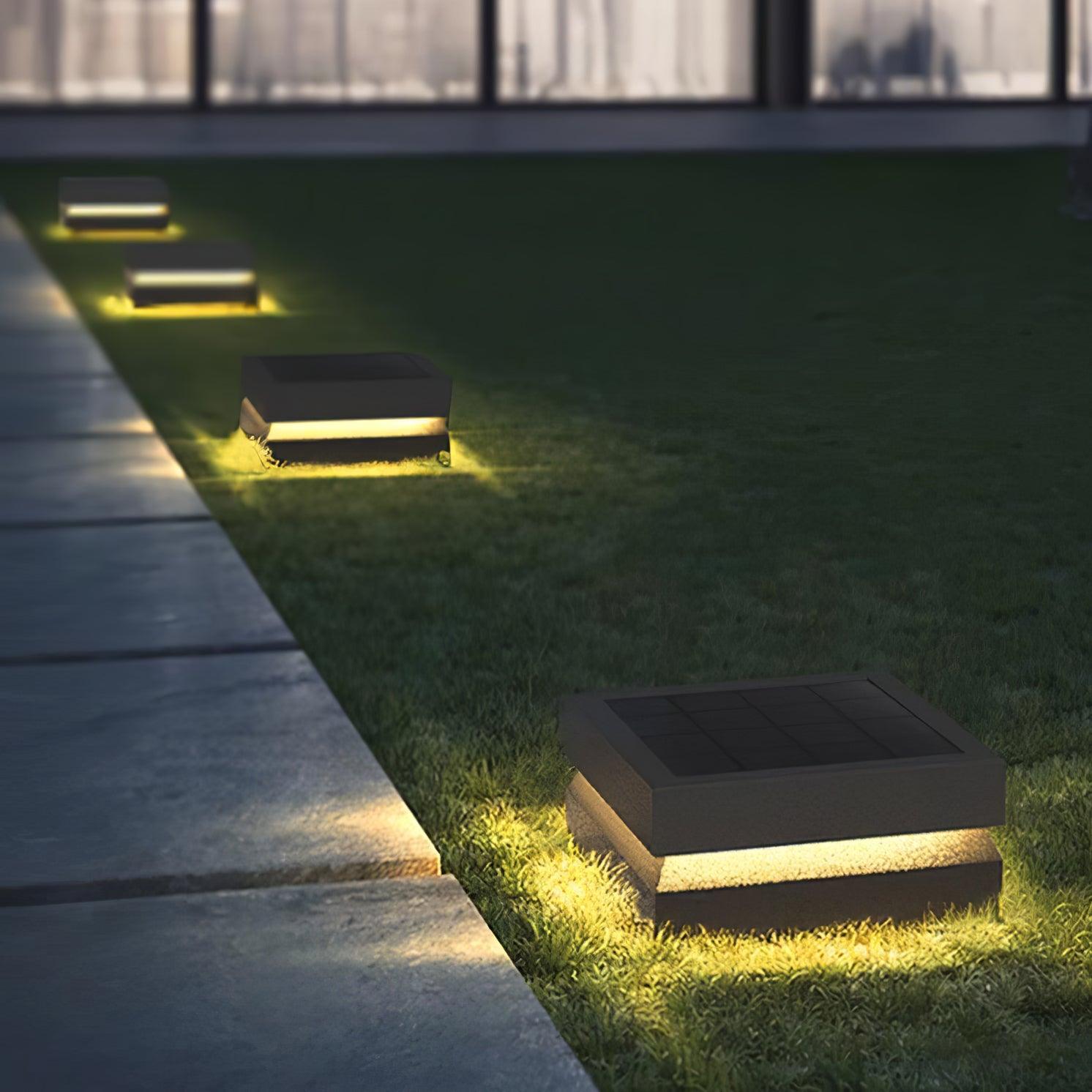 Square Post Floodlight Outdoor Light