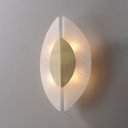 Solari Alabaster Leaf Sconce