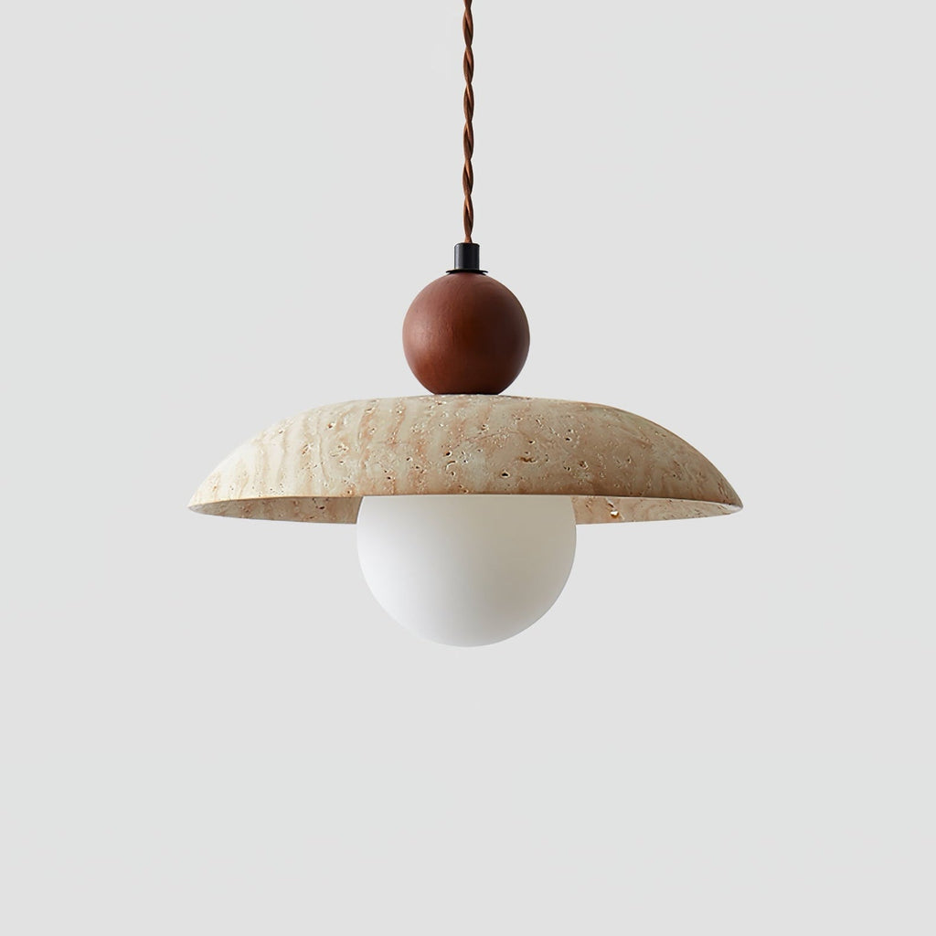 Soluna Travertine Pendant Light