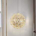 Silver Spark Ball Houselight Pendant Light