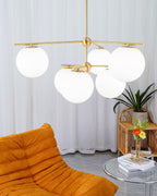 Sphere & Stem Candelabrum Chandelier