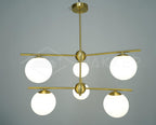 Sphere & Stem Candelabrum Chandelier