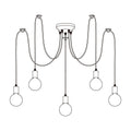 Spider Ceiling Electrolier Chandelier