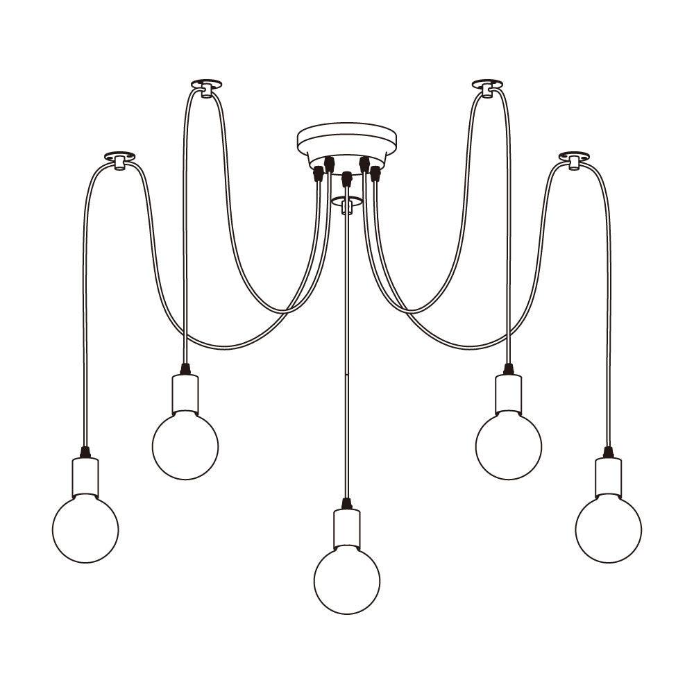 Spider Ceiling Electrolier Chandelier