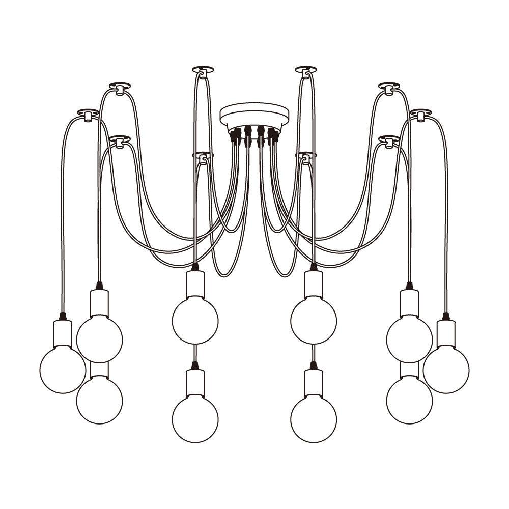 Spider Ceiling Electrolier Chandelier