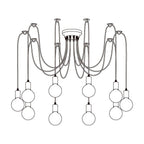 Spider Ceiling Electrolier Chandelier