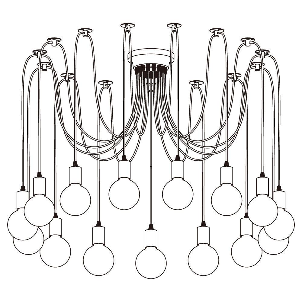 Spider Ceiling Electrolier Chandelier