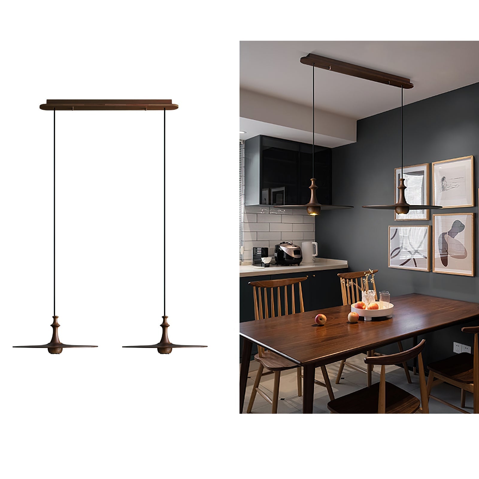 Spindle Disc Drop light Pendant Lamp