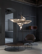 Spiral Elegance Chain Chandelier