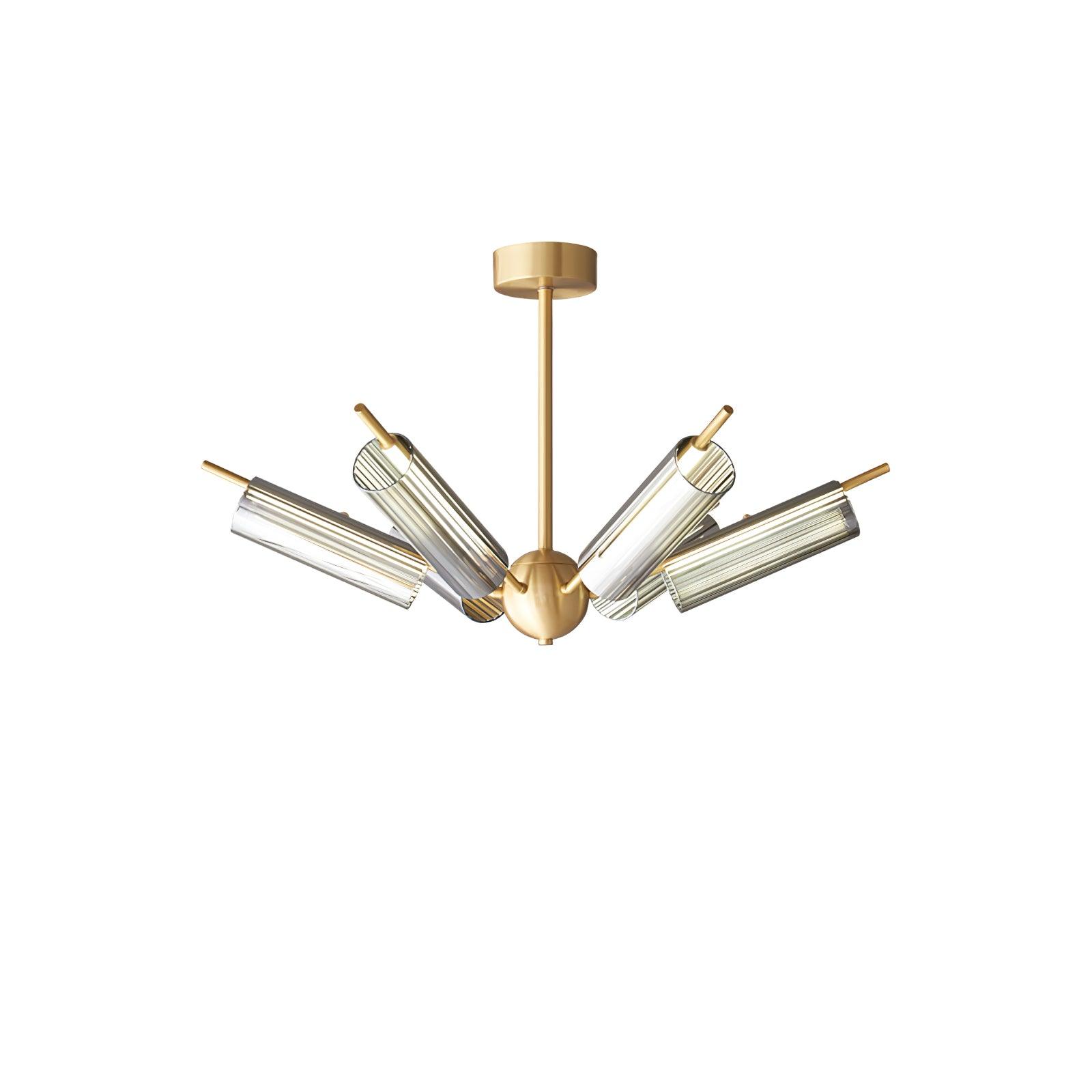Sputnik Brass Electrolier Chandelier