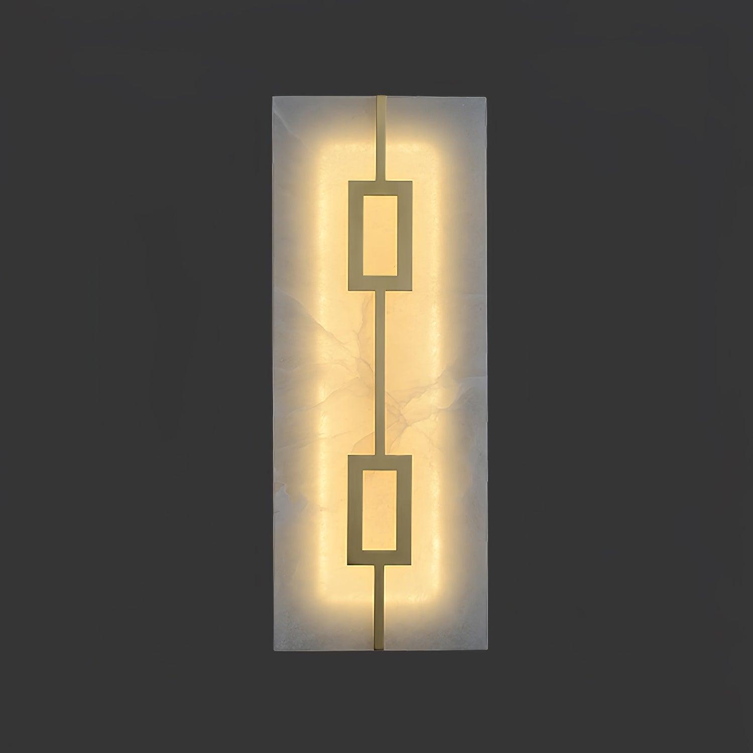 Square Alabaster Bracket light Wall Lamp
