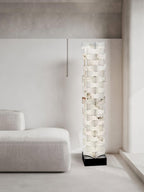 Stacked Alabaster Squares Accent Lamp Floor Lamp