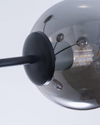 Staggered Glass 6 Light Crown Chandelier