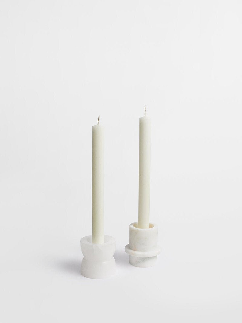 Stone Halo Candle Holder Set