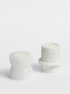 Stone Halo Candle Holder Set