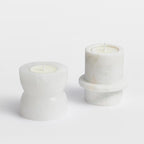 Stone Halo Candle Holder Set