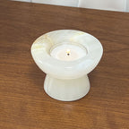 Stone Halo Candle Holder Set