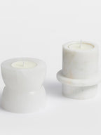 Stone Halo Candle Holder Set