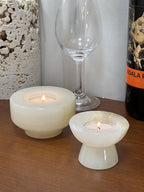 Stone Halo Candle Holder Set