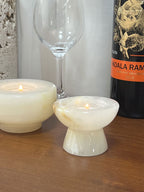 Stone Halo Candle Holder Set