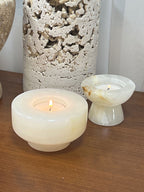 Stone Halo Candle Holder Set
