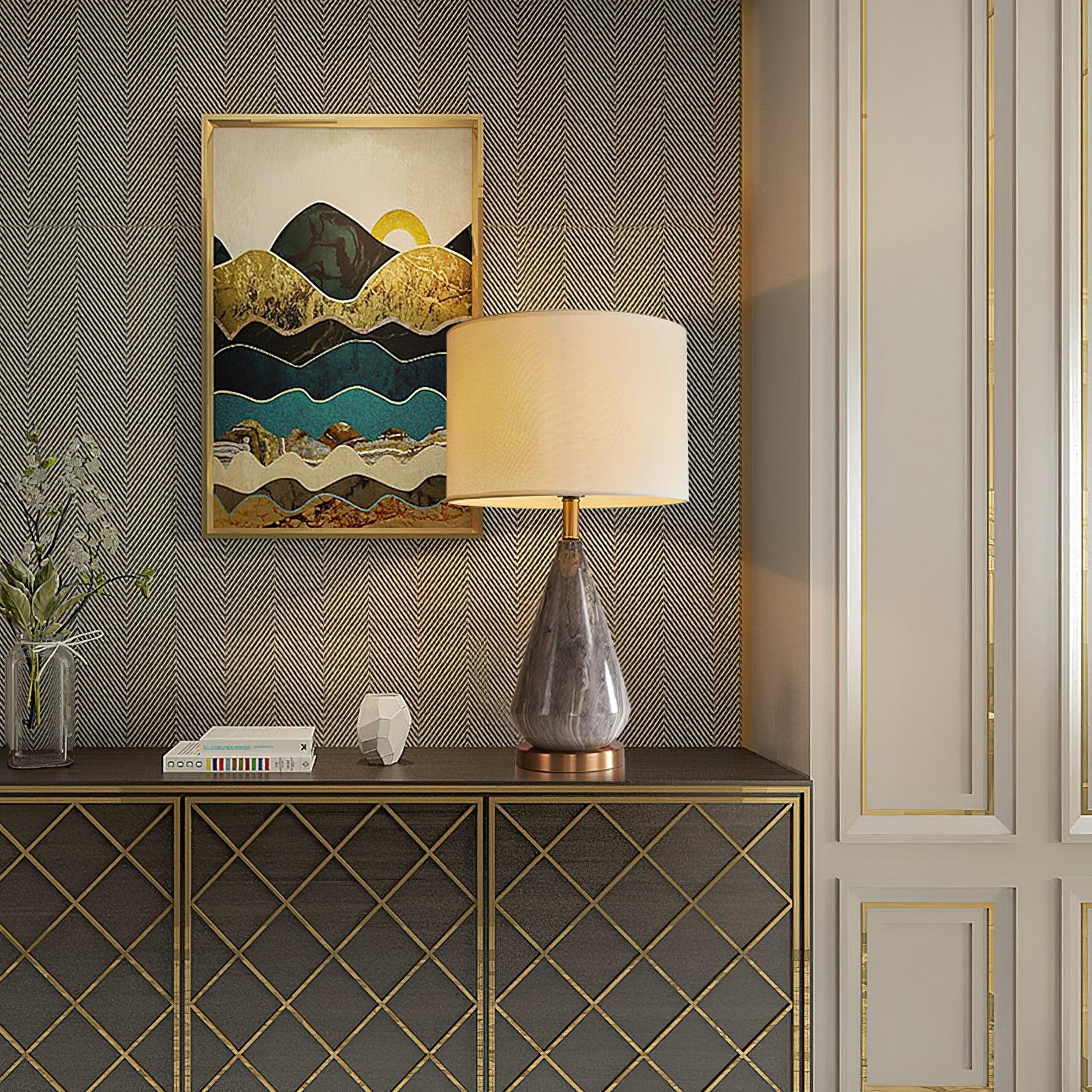 Marble Diamond Nightstand lamp Table Lamp