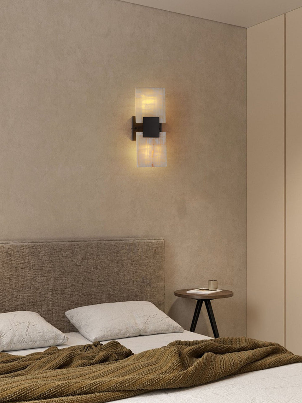Strata Shift Alabaster Wall Lamp