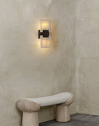 Strata Shift Alabaster Wall Lamp