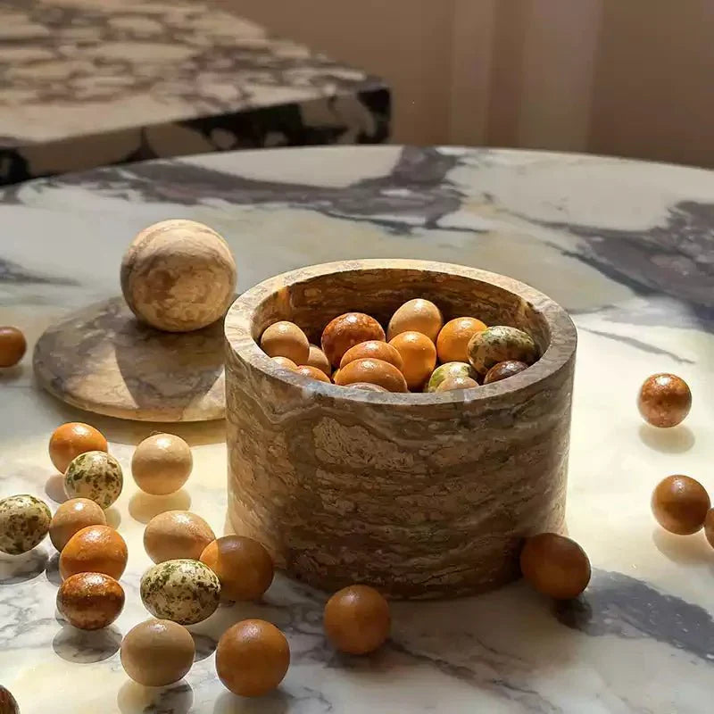 Strata Sphere Stone Storage Box