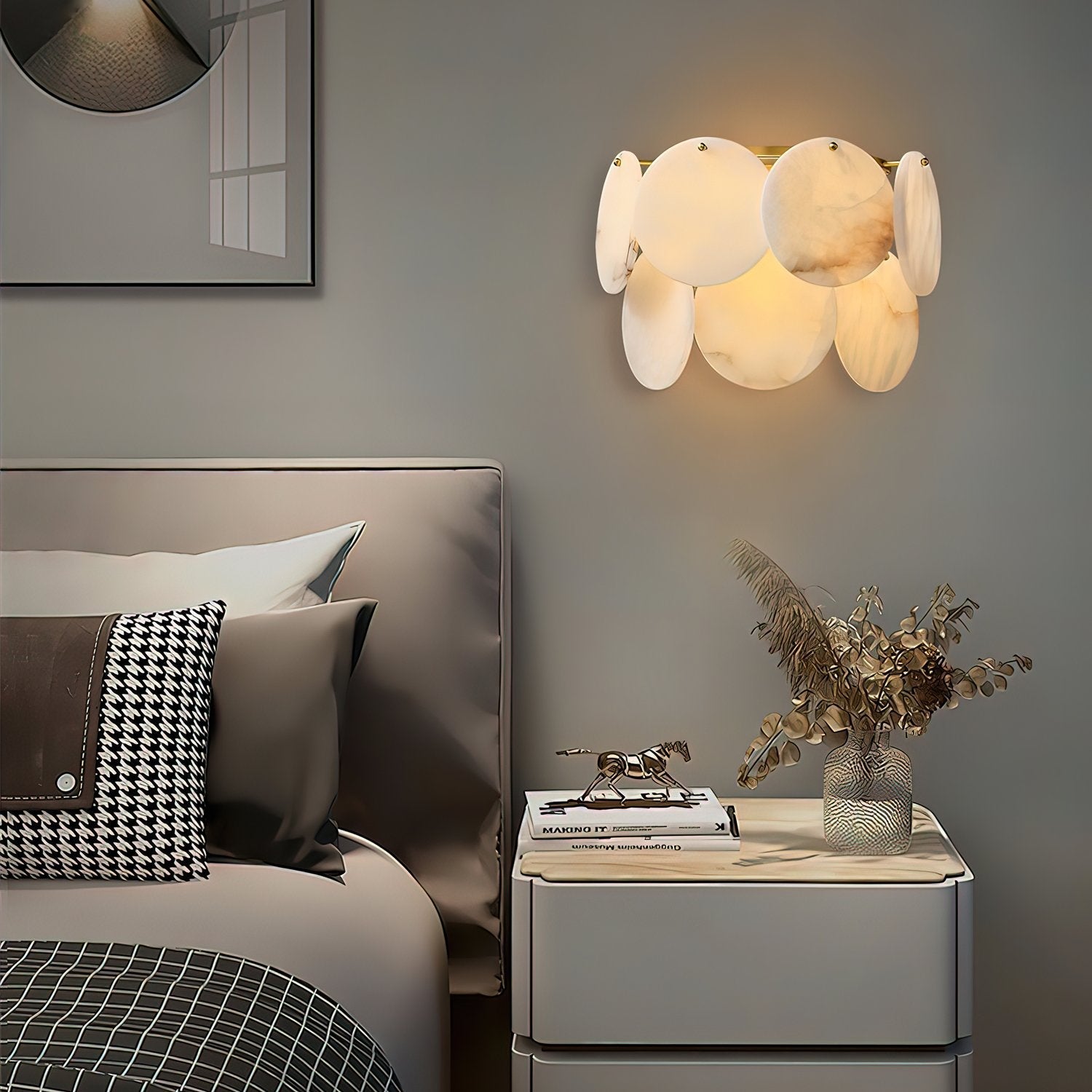 Strata Lumina Alabaster Wall Sconce