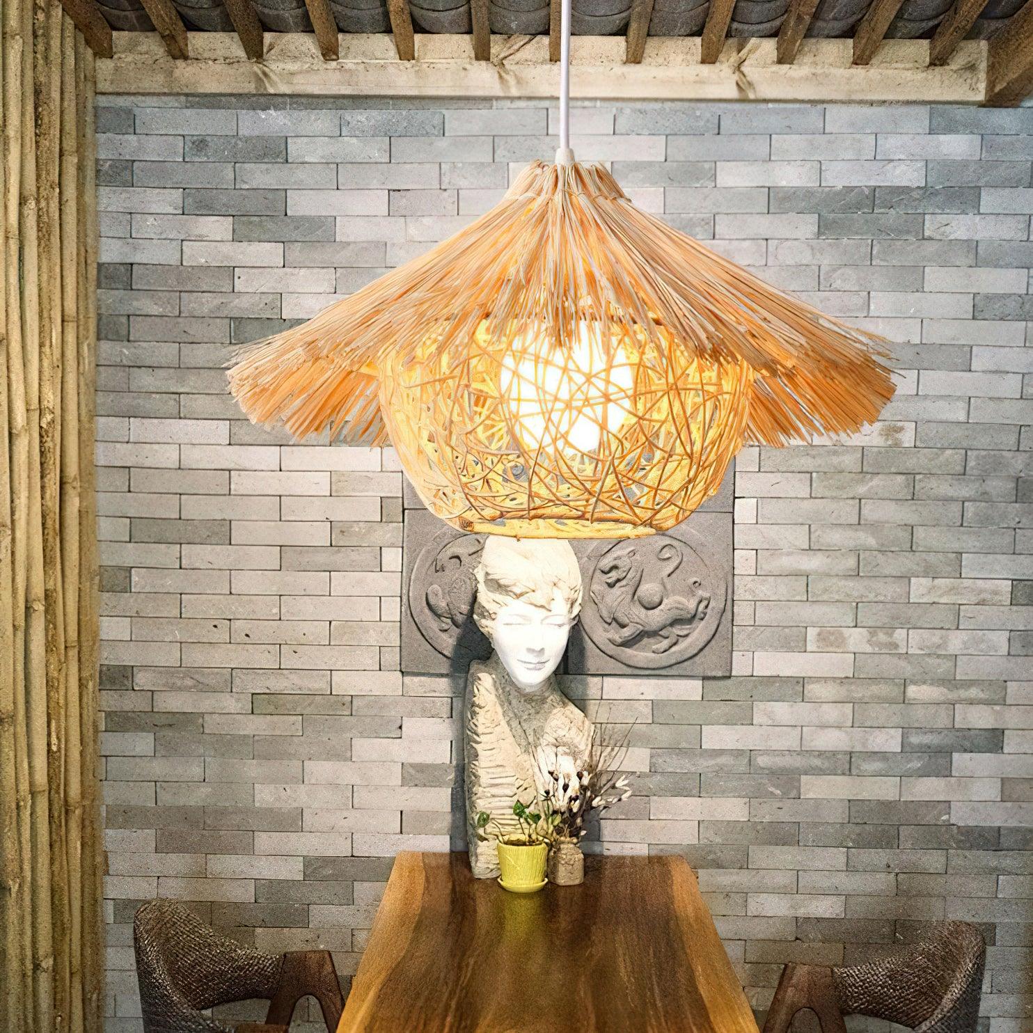 Straw Hat Drop light Pendant Light