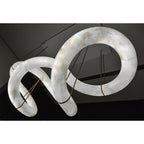 Streamlined Alabaster Pendant Lamp