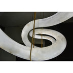 Streamlined Alabaster Pendant Lamp