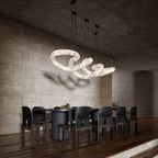 Streamlined Alabaster Pendant Lamp