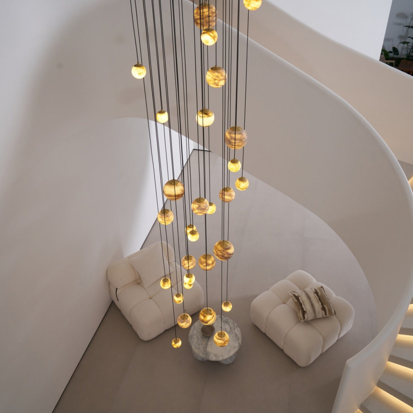 Sultana Alabaster Cluster Chandelier