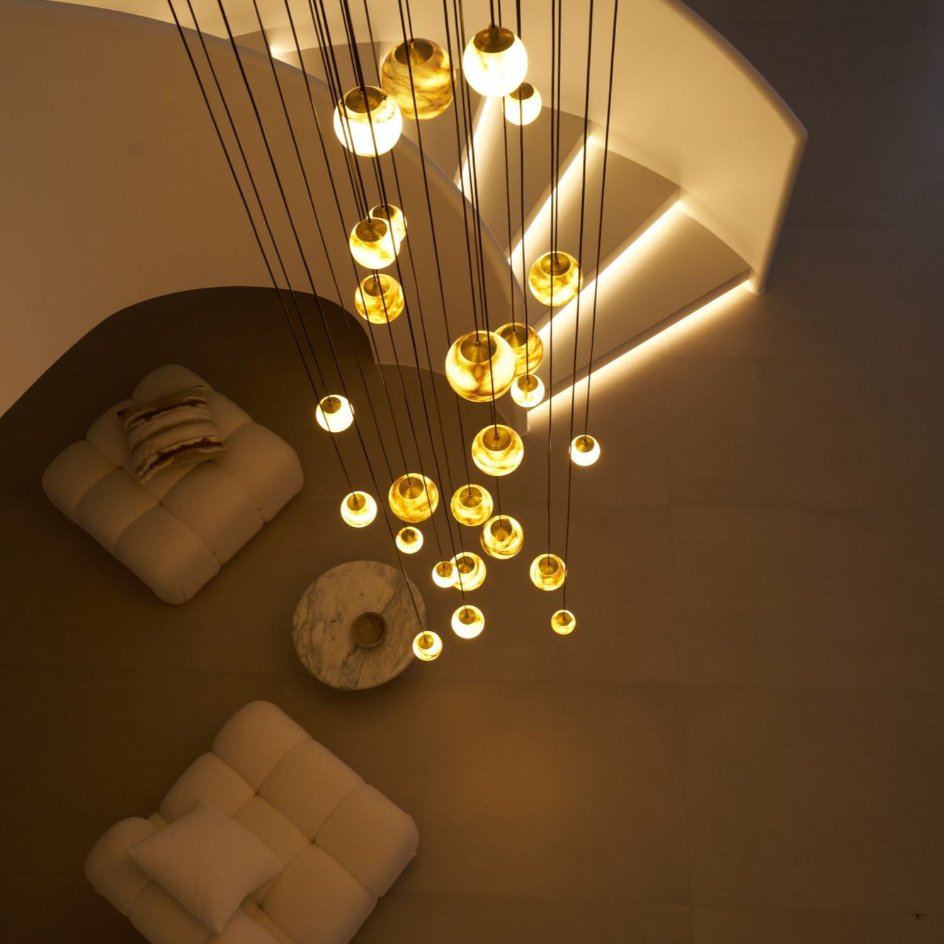 Sultana Alabaster Cluster Chandelier
