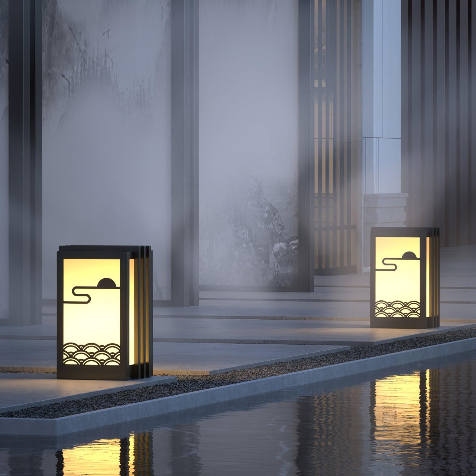 Sunrise Pattern Floodlight Outdoor Light
