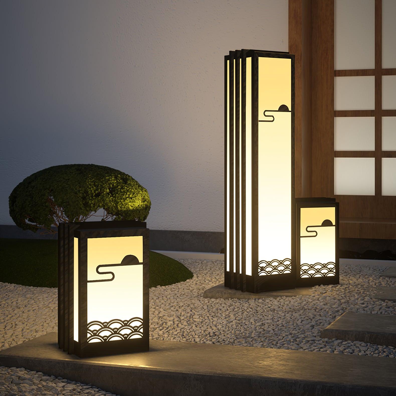 Sunrise Pattern Floodlight Outdoor Light