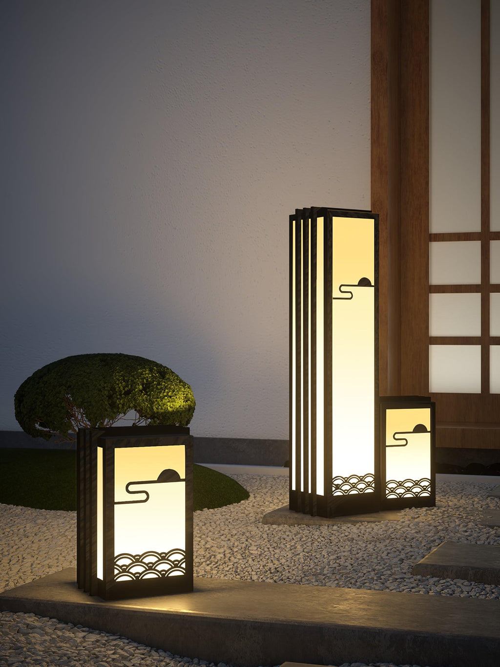Sunrise Pattern Floodlight Outdoor Light