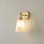 Tapered Alabaster Lamp bracket Wall Sconce