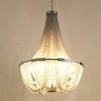 Tassel Aluminum Chain Crown Chandelier